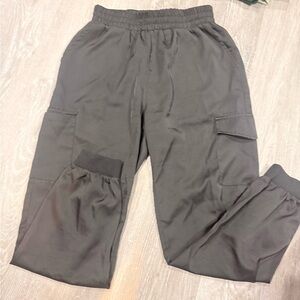 Womens Black Cargo Pants/joggers with pockets !!